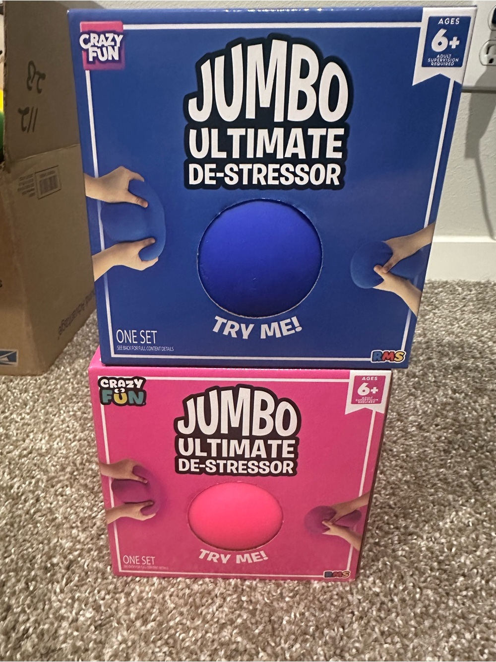 2- Jumbo Ultimate De-Stressor Balls